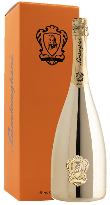 Lamborghini Vino Spumante - Magnum GOLD + GIFT BOX Brut - Chardonnay / Pinot 1,5 L